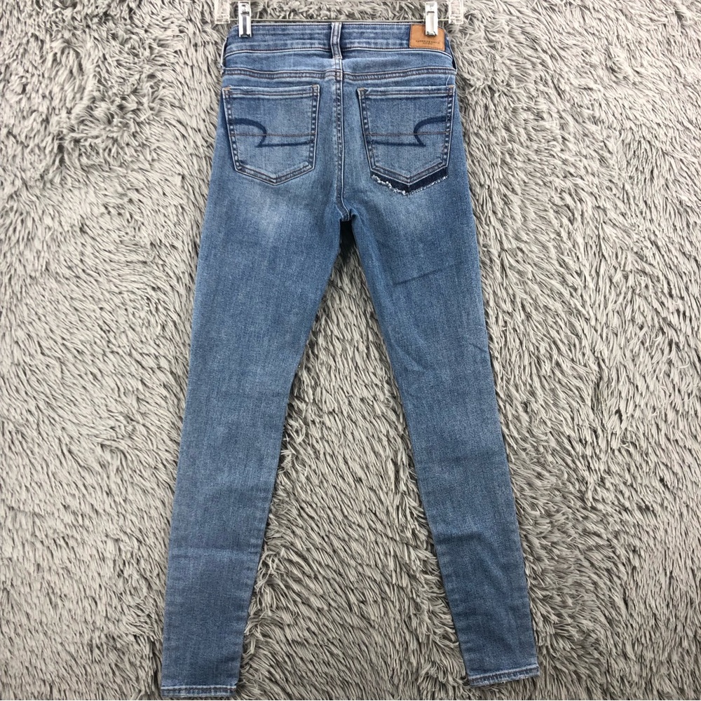 American Eagle Outfitters Jeans Womens 2 Regular Super Stretch Distressed